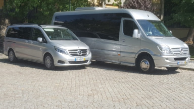 CMTour passenger bus and van